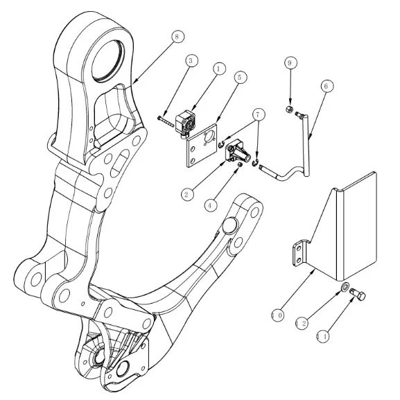 242489A3 - Тяга датчика положения нав. TGT8./Mg.